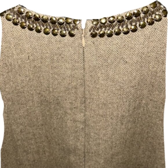 Brand New By Anthropologie Beaded Keyhole Sleeveless Mini Dress - Picture 8 of 10